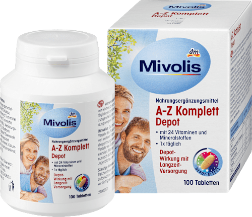 MivolisA-Z Komplett Depot, Tabletten, 100 St., 145 gNahrungsergänzungsmittel