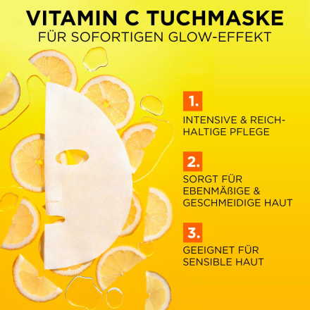 C Active Tuchmaske, 1 Garnier Vitamin St Skin