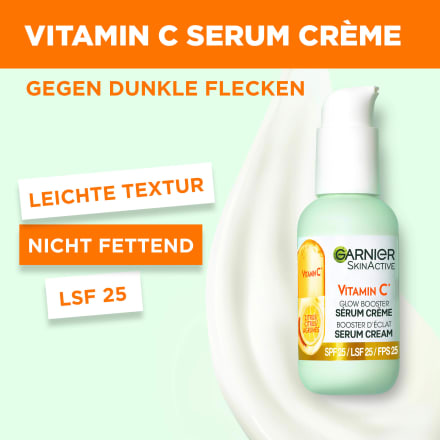 Garnier Vitamin Active ml dauerhaft Skin kaufen LSF 25, C günstig 50 Glow Gesichtsserum online