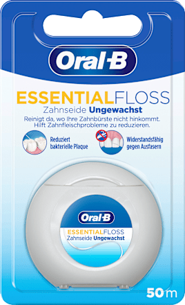 Oral-BZahnseide Essential Floss ungewachst, 50 m