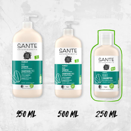 NATURKOSMETIK Family Shampoo SANTE 250 Koffein Bio Arginin, ml und Kraft