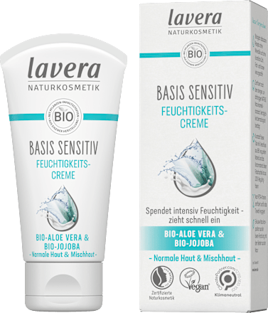 lavera Gesichtscreme Basis Sensitiv feuchtigkeitsspendend, 50 ml
