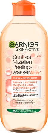 Garnier Skin Active All-in-one sanftes Mizellen Peeling-Wasser, 400 ml