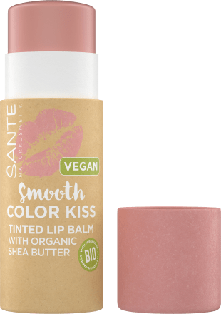 SANTE NATURKOSMETIK Lippenstift Smooth Color Kiss 01 Soft Coral, 7 g