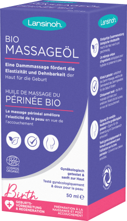 Lansinoh Huile de Massage du Périnée Bio, 50 ml