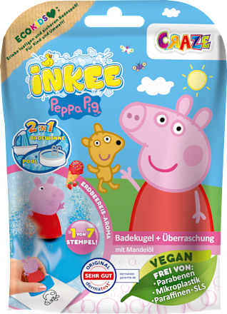 INKEEKinder Badezusatz Badebombe Peppa Pig, 1 St