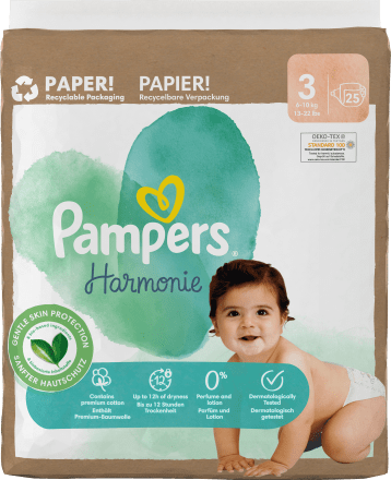 Pampers Harmonie Size 3 (6 to 10 kg) - Pack with 22 pampers