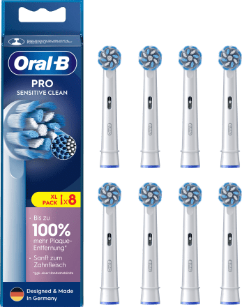 Oral-B St Aufsteckbürsten, Clean Sensitive Pro 8