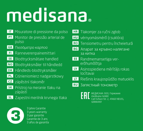 Medisana Handgelenk-Blutdruckmessgerät 315, kaufen 1 günstig online St dauerhaft BW