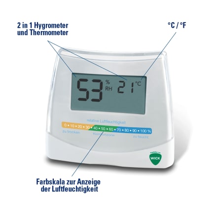 Wick 2in1 Hygrometer & Thermometer, 1 St