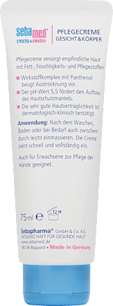 sebamed baby Baby Kind Pflegecreme Gesicht K rper 75 ml
