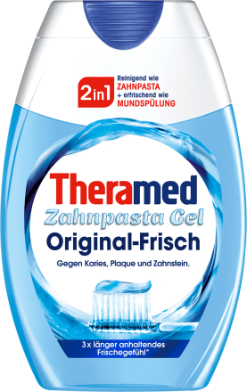Theramed Zahnpasta Gel Original-Frisch 2in1, 75 ml