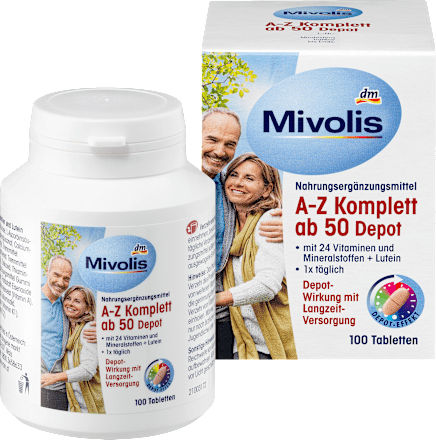 MivolisA-Z Komplett Depot ab 50, Tabletten, 100 St, 153 gNahrungsergänzungsmittel
