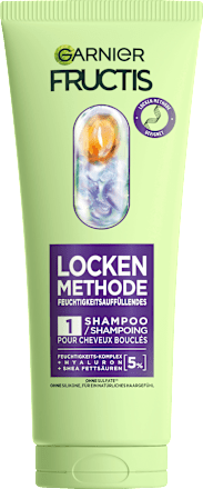 GARNIER FRUCTISShampoo Locken Methode Feuchtigkeit, 200 ml