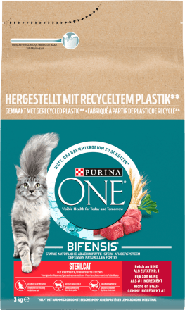 PURINA ONE granule s hov z m masem p enic Sterilcat 3 kg dm.cz