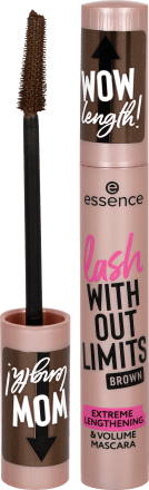 Essence Without Limits volumizing and lengthening mascara 02 Brown