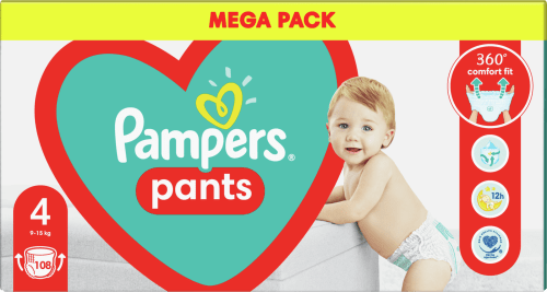 Pampers Plienkov nohavi ky ve . 4 9 15 kg Mega Pack 108 ks