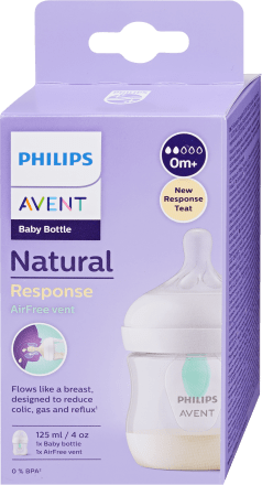 Philips AVENT Natural Response Biberon Blanc avec Tétine Forme Sein (3  MOIS) 330 ml Univers Cosmetix Dakar - Sénégal