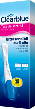 Test de sarcina pozitiv clear blue 2025