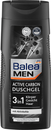 Balea MEN Duschgel Active Carbon, 300 ml