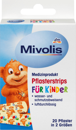 Mivolis Pflasterstrips für Kinder, 20 St