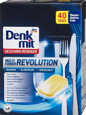 Denkmit Spülmaschinen-Tabs Multi-Power Revolution, 40 St