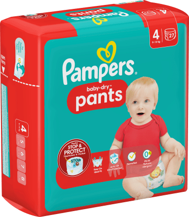 Pampers Baby Pants Baby Dry Gr.4 Maxi 9 15 kg 27 St dauerhaft