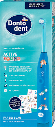 DontodentAkku Zahnbürste Active Young blau, 1 St