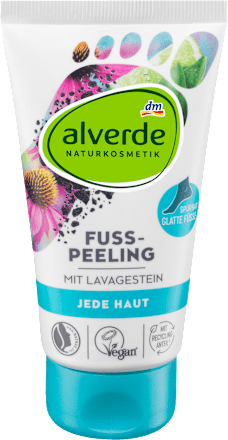 alverde NATURKOSMETIKFußpeeling mit Lavagestein, 75 ml