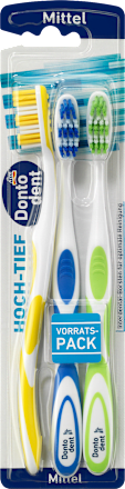 DontodentZahnbürste Hoch-Tief mittel (Vorteilspack), 3 St