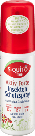 S-quitofreeInsektenschutzspray Aktiv Forte, 100 mlBiozidprodukt