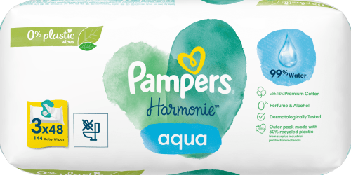 Pampers Aqua Harmonie Lingettes Bébé 144 lingettes