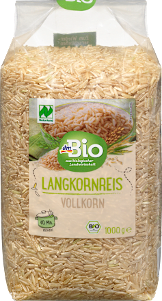 dmBioLangkornreis Vollkorn, 1.000 g
