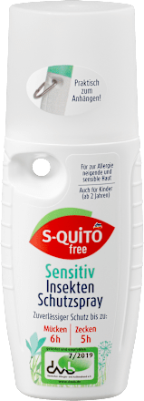 S-quitofreeS-quito free Sensitiv Insektenspray, 100 mlBiozidprodukt