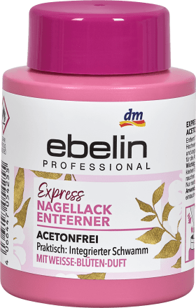ebelin Nagellackentferner Acetonfrei Professional Express, 75 ml