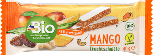 dmBioFruchtriegel, Mango, 40 g
