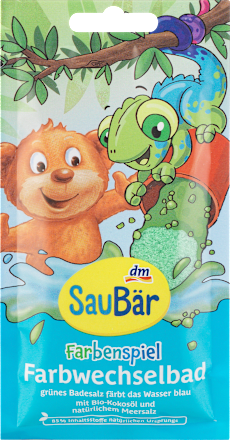SauBärKinder Badezusatz Farbspiel Farbwechselbad, 50 g