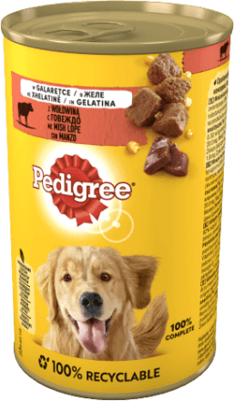 Pedigree Cibo per cani in gelatina con manzo, 400 g Acquisti online sempre  convenienti