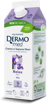 Dermomed Box ricarica sapone mani Iris, 900 ml Acquisti online sempre  convenienti