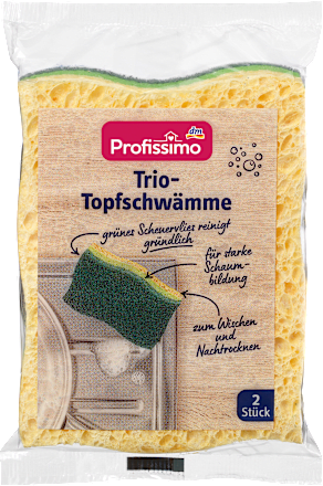 ProfissimoTrio-Topfschwämme, 2 St