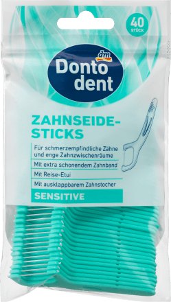 DontodentDontodent Zahnseidesticks Sensitive mit Etui, 40 St, 40 St