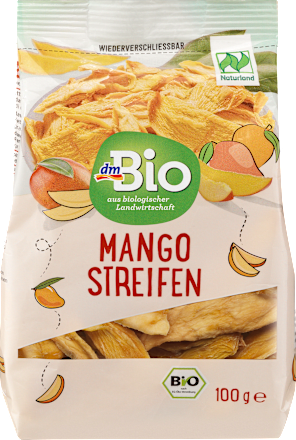dmBioTrockenfrüchte, Mangostreifen, Naturland, 100 g
