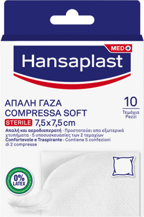 Hansaplast Compresse Soft sterili 7,5x7,5cm, 10 pz Acquisti online sempre  convenienti