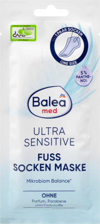 Balea medFußsockenmaske Ultra Sensitive, 1 Paar, 2 St