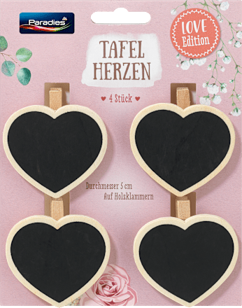 ParadiesTafelherzen Hochzeit, 4 St
