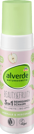 alverde NATURKOSMETIKReinigungsschaum Beauty&Fruity, 150 ml