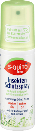 S-quitofreeInsektenschutzspray Zitroneneukalyptus, 100 mlBiozidprodukt