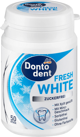 DontodentKaugummi, Fresh White mit Xylit, 50 St