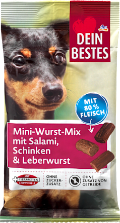 Dein BestesHundeleckerli Mini Wurst Mix, 60 gErgänzungsfuttermittel