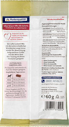 VUTTER Veganer Hundesnack - Pflanzliche Leckerlis Wie Leberwurst 10x110g